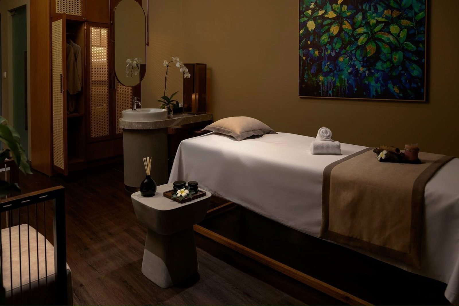Treatment room at Jasmine Spa