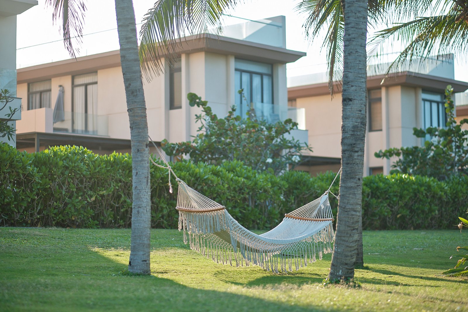 Garden and hammock at Sunrise Pool Villa