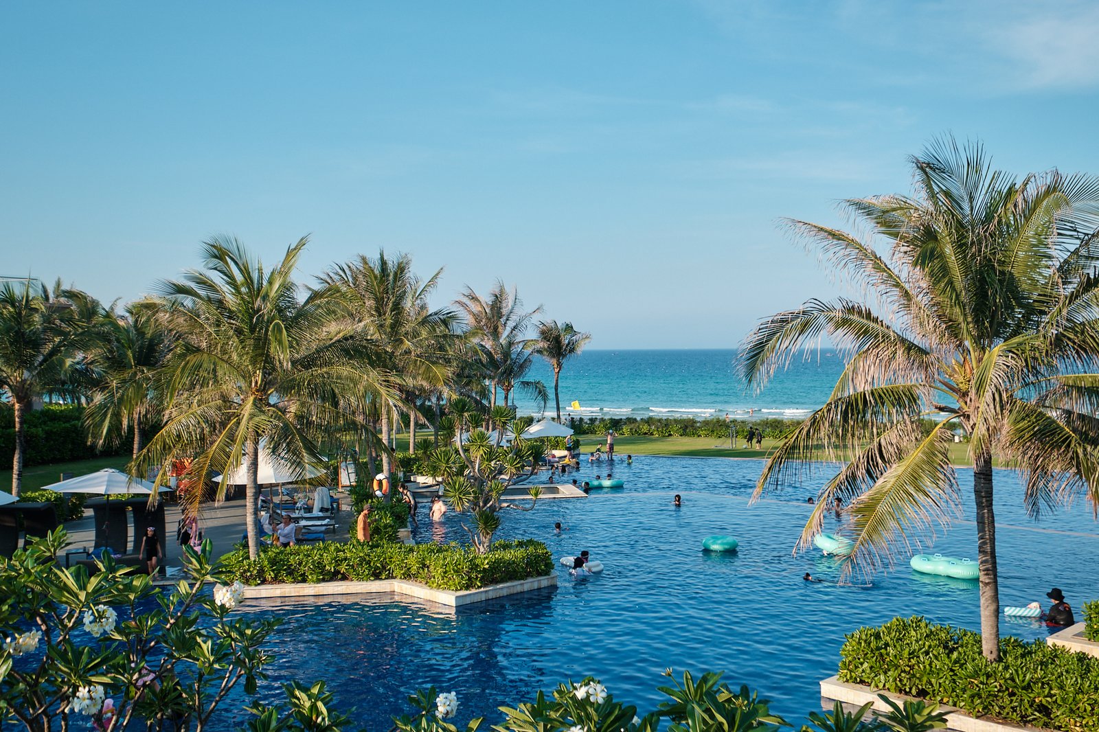 Aerial view Sunrise Pool Villa location Cam Ranh