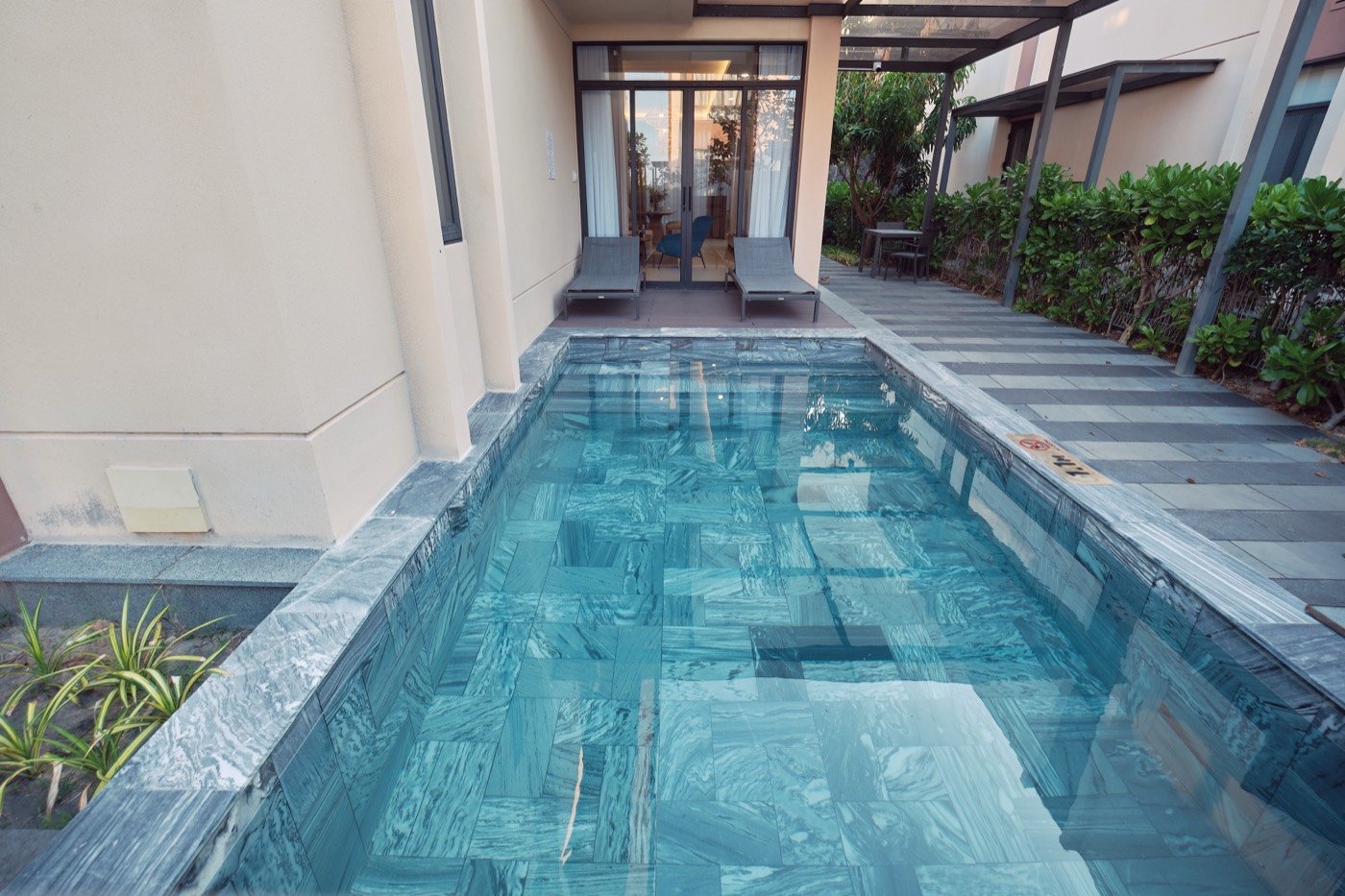 Private lap pool of a Superior Two Bedroom villa